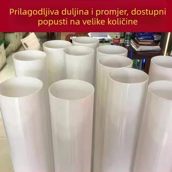 Vanjski akrilni abažur za kvadratni stup i cilindričnu svjetiljku, vodootporan, ne požuti, osvjetljenje dvorišta i krajobraza