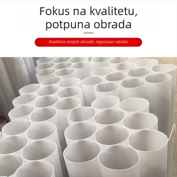 Visoko prozirna mliječno-bijela akrilna cijev, Plexiglas cijev, abažur za lampu, šuplji cilindrični stup, mliječno-bijeli lamp post, izrada po narudžbi