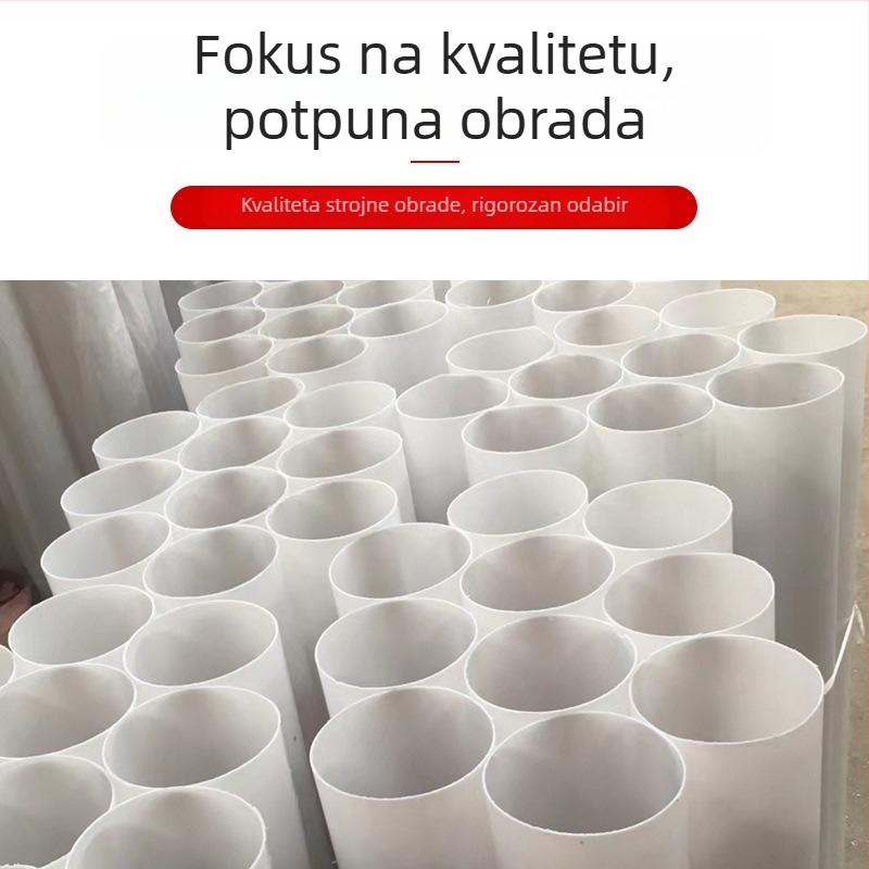 Visoko prozirna mliječno-bijela akrilna cijev, Plexiglas cijev, abažur za lampu, šuplji cilindrični stup, mliječno-bijeli lamp post, izrada po narudžbi