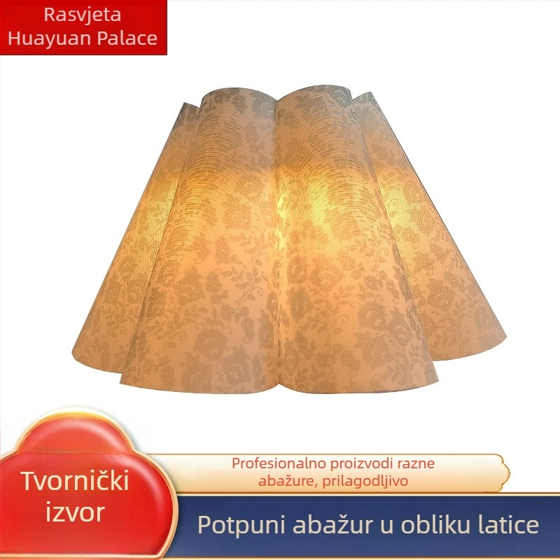 Šestolatni abažur s tiskanim uzorkom, prilagođeni tekstilni abažur za stolne i podne lampe