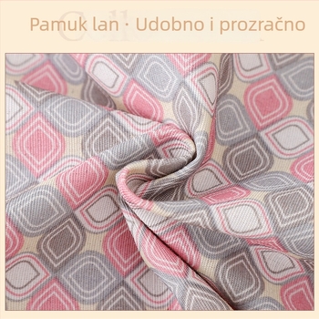 Nova geometrijska pregača s patentnim zatvaračem za kuhinju, ženska masno-otporna s velikim džepom i otisnutim pojasom