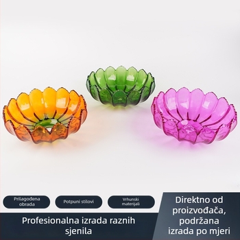 Stakleni abažur za lustru - prilagođeni za erker prozor, restoran dekor, tamno zeleni jantar boja, za hodnik i manje lustre.