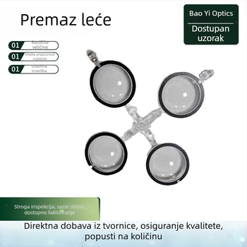 LED optička leća za vanjsku zidnu svjetiljku, konveksna akrilna leća za ulično osvjetljenje