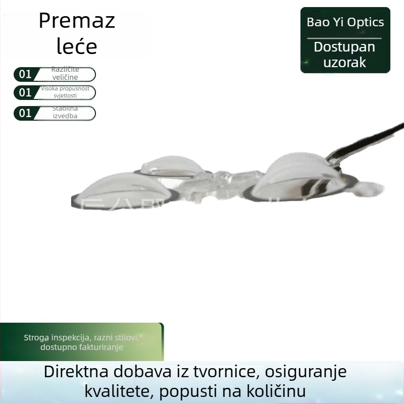 LED optička leća za vanjsku zidnu svjetiljku, konveksna akrilna leća za ulično osvjetljenje