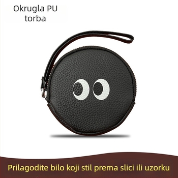 PU kožna preslatka mini novčanik za novčiće, prilagodljiv vašem dizajnu, s bakrenim zatvaračem i pretincem za ključeve