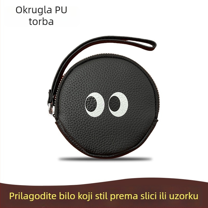 PU kožna preslatka mini novčanik za novčiće, prilagodljiv vašem dizajnu, s bakrenim zatvaračem i pretincem za ključeve