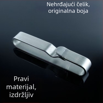 Ručni ključić od nehrđajućeg čelika s poliranim automobilskim privjeskom, nostalgičan minimalistički dizajn.