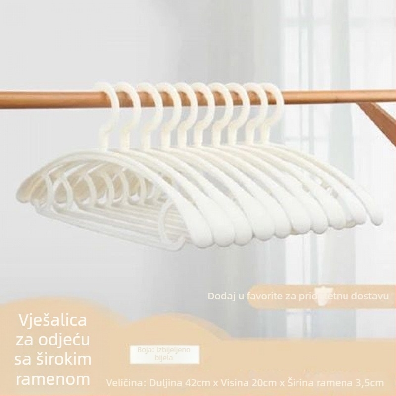 5–30 debelih i ojačanih plastičnih vješalica za sušenje odjeće, protuklizne, bez ostavljanja tragova na odjeći, za kućnu upotrebu odraslih