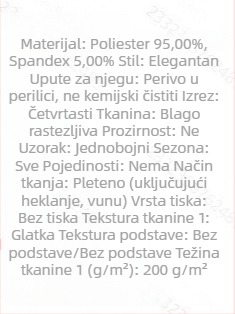 Jesensko ženska pletena majica s kvadratnim izrezom, dugim rukavima, uski kroj, jednobojna