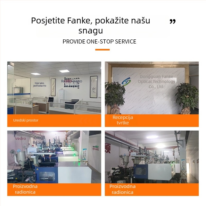 Fresnelova leća za projektor, 33 mm žarišna duljina, akrilni materijal