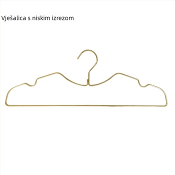 Vješalice za odjeću s kratkim vratom, luksuzne, štedljive prostora, debele, protuklizne, za kućno sušenje