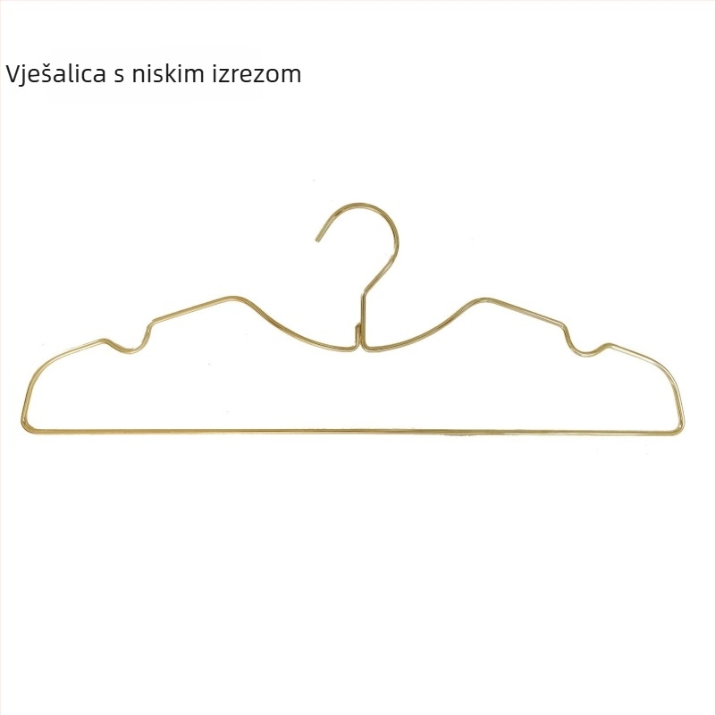 Vješalice za odjeću s kratkim vratom, luksuzne, štedljive prostora, debele, protuklizne, za kućno sušenje