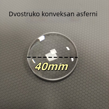 Dvojno konveksna asferna VR leća, promjer 40 mm, debljina 8 mm