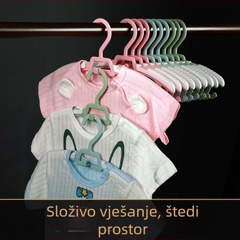 Dječja vješalica za odjeću s protukliznim dizajnom, bez tragova, višenamjenski stalak za sušenje odjeće