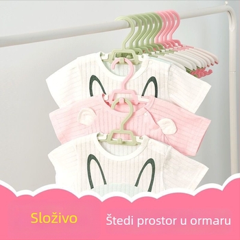 Dječja vješalica za odjeću s protukliznim dizajnom, bez tragova, višenamjenski stalak za sušenje odjeće