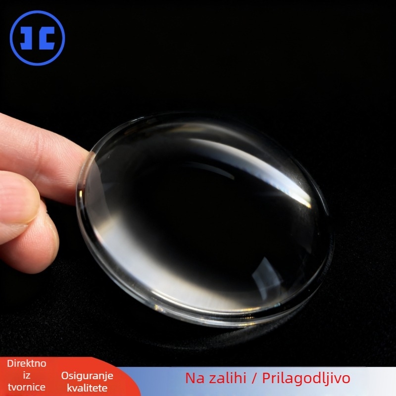 Optička staklena plano-konveksna leća, 70 mm, za projekciju i scensko osvjetljenje