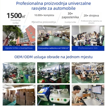 GM motocikl LED svjetlo za maglu, mini reflektor s tri oka, reflektor s rešetkom, visok i nizak snop
