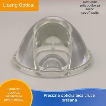 LED leća za usmjeravanje, leća od visokog borosilikatnog stakla, toplinski presovana