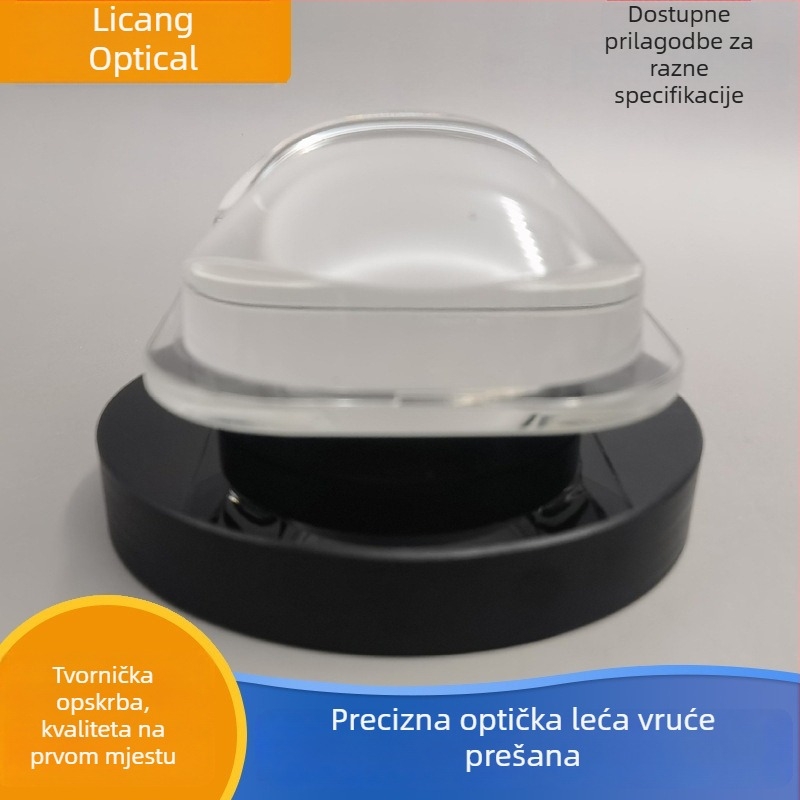 LED leća za usmjeravanje, leća od visokog borosilikatnog stakla, toplinski presovana