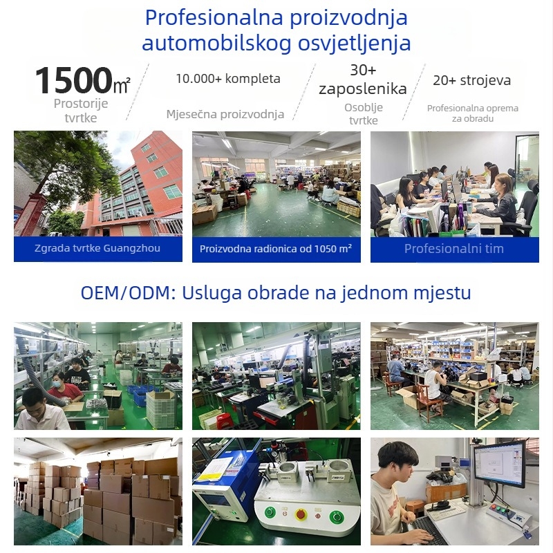 3-inčna LED Bi-Xenon leća s laserom, leća Five-Dragon-Ball za svjetla, modifikacija svjetala, visoka snaga