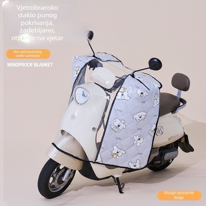Vodootporni pokrov prednjeg vjetrobrana za električne bicikle i motocikle, sve sezone