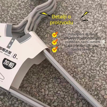 Zoetaro Protivklizna Vješalica Za Odjeću s Plastnim Premazom – Moderan Minimalistički Stil, Za Košulje, Hlače i Kravate