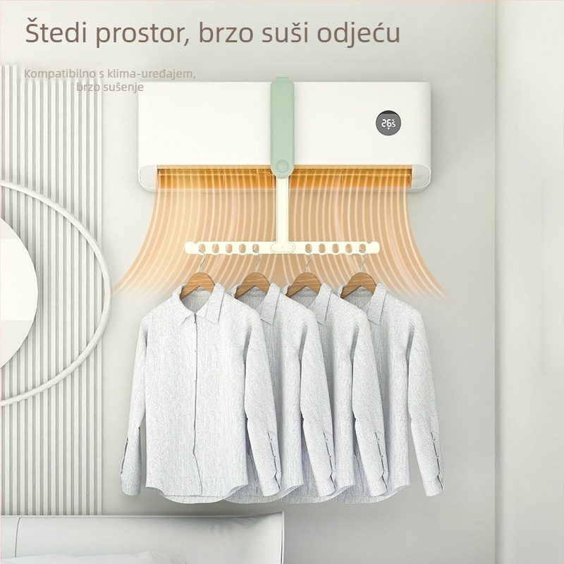 Sklopiva kukica za odjeću i vješalica – kreativni klip za odjeću, prijenosno sušenje za putovanja