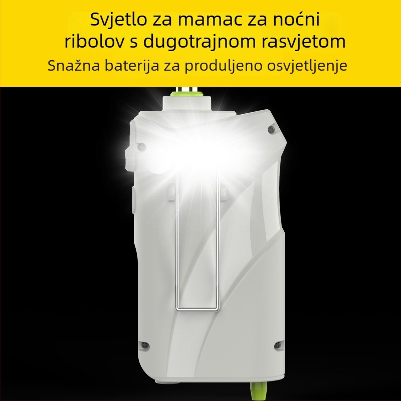 Senzor-aktivirana vodena pumpa za ribolov na otvorenom uz aerator i oksigenacijski sustav za kutiju