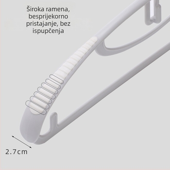 Kućna vješalica za odjeću, zaštita ramena, protuklizni dizajn, sušenje i skladištenje u spavaćoj sobi