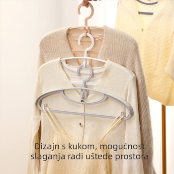 Kućna vješalica za odjeću, zaštita ramena, protuklizni dizajn, sušenje i skladištenje u spavaćoj sobi