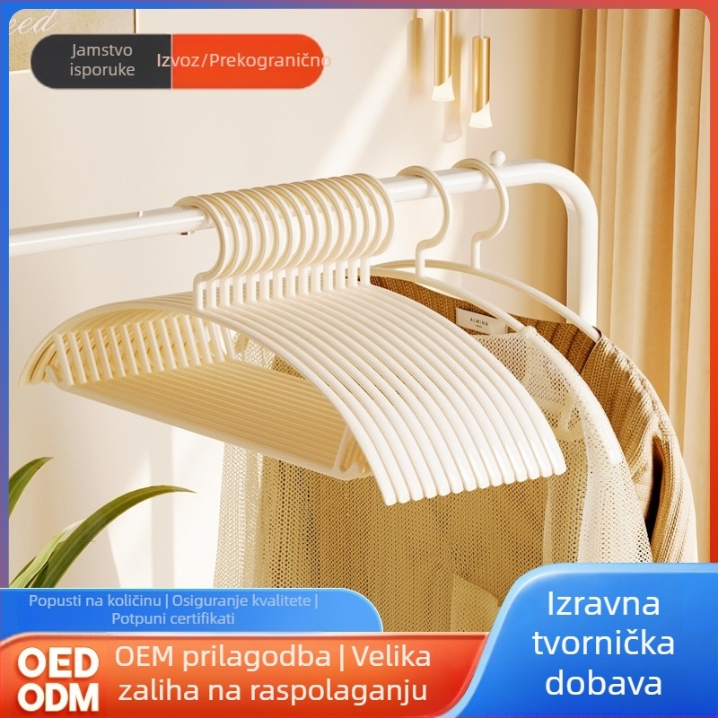 GE Meiju Kućna vješalica za odjeću s kutnim skladišnim stalkom — bez šavova, zaštita ramena, polukružni luk za sušenje