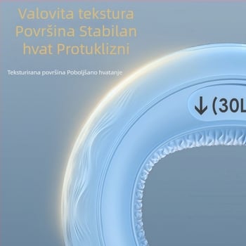 Silikonasti prsten za jačanje stiska i mišića ruke, vježba za pet prstiju, pogodan za sve dobne skupine