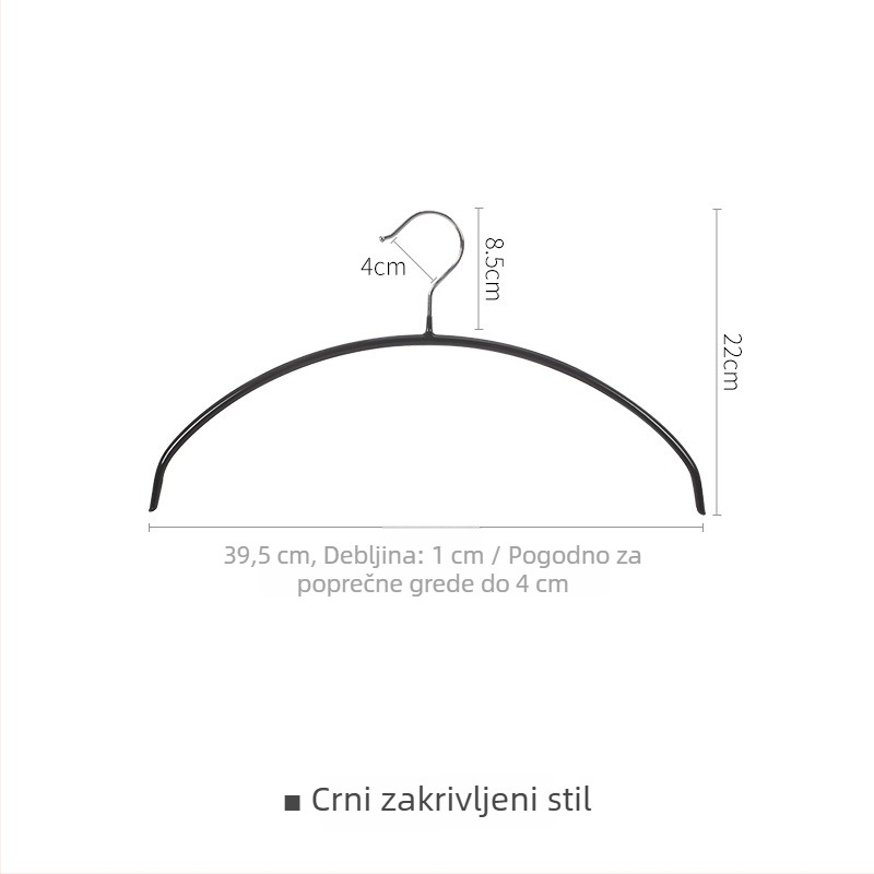 Frost Mountain neklizujuća vješalica za odjeću s kukom, set od 5 komada, za kućnu upotrebu