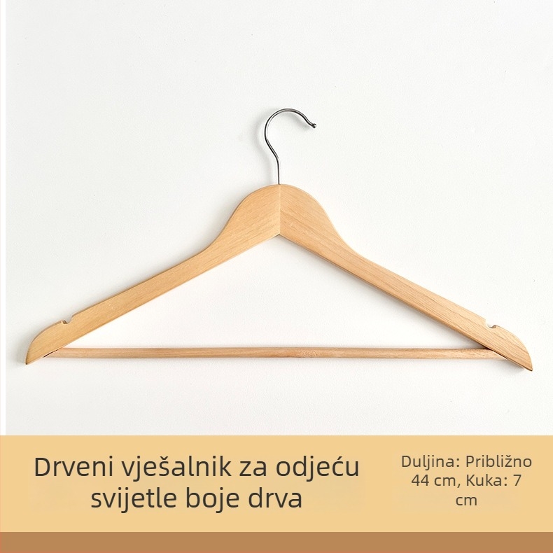 Drvena stalka za sušenje i pohranu odjeće — lagani luksuz, bez tragova, model P66