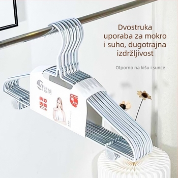 Moderna plastična vješalica za odjeću sa širokim ramenima i velikim lukom