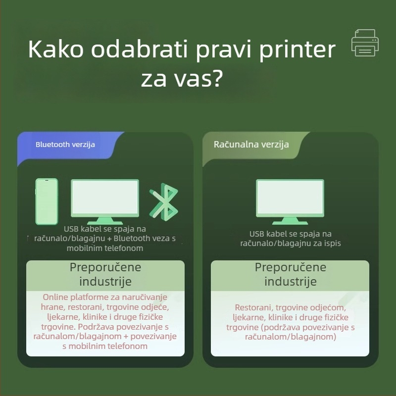 Spring D5810 termični pisač računa s automatskim prihvaćanjem narudžbi
