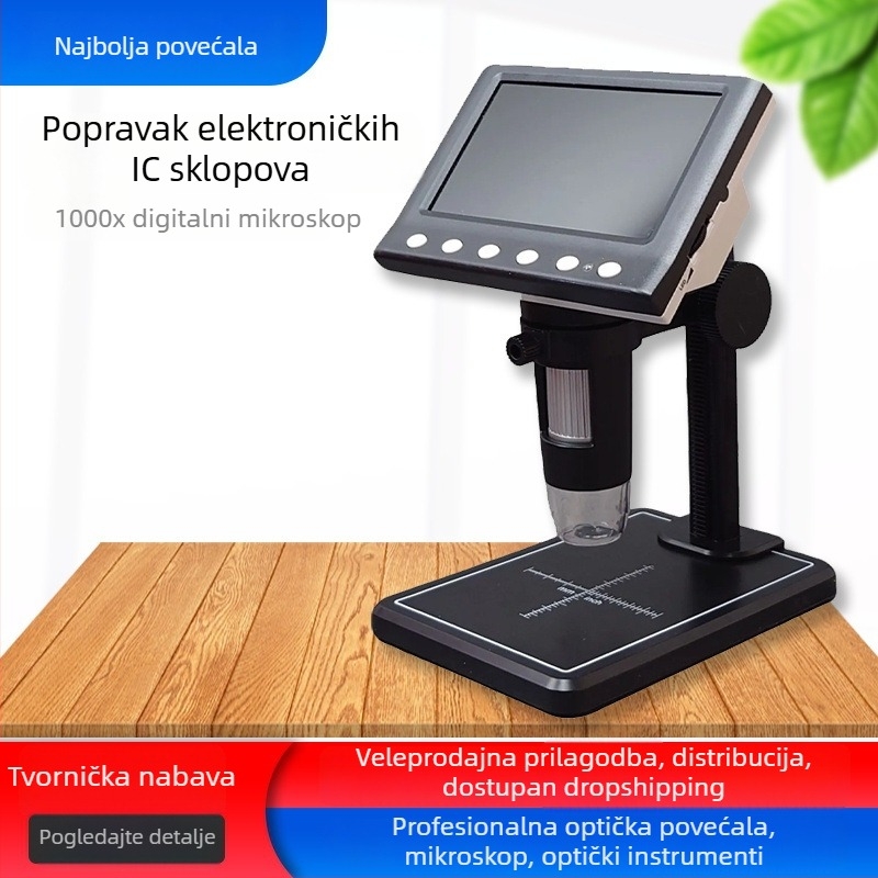 DM7 4,3-inčni LED digitalni mikroskop za popravak mobilnih telefona i inspekciju elektroničkih matičnih ploča