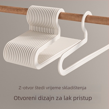 Višenamjenska dječja vješalica od plastike s protukliznim dizajnom i sklopivim klipom za hlače