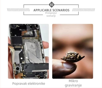 LED osvijetljeno povećalo s napajanjem i držačem, tip nosač, višenamjenski stolni lemilica za popravak mobitela