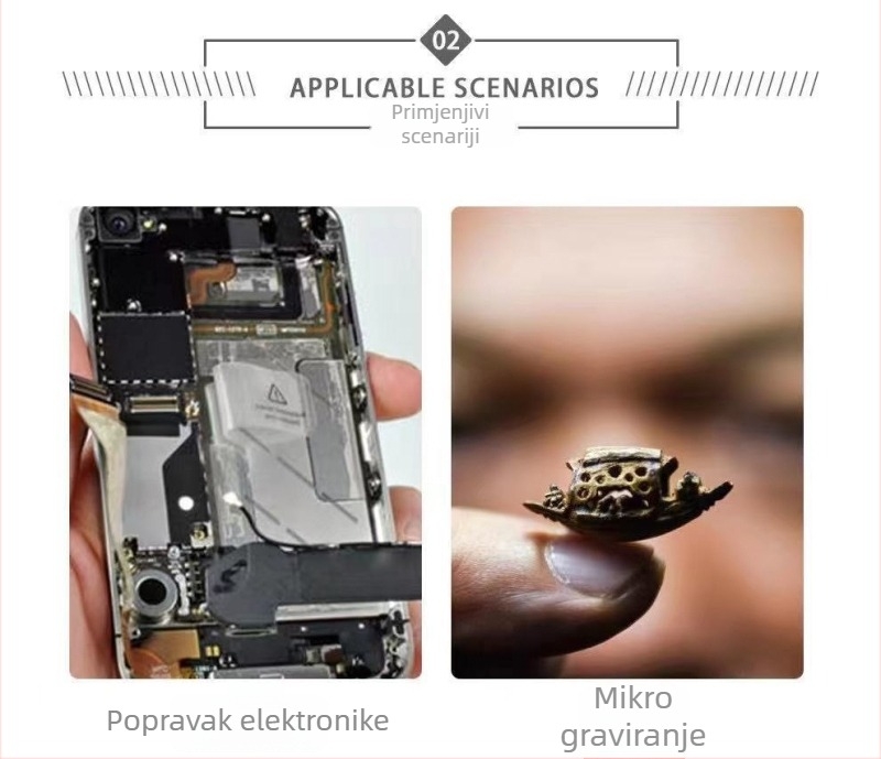 LED osvijetljeno povećalo s napajanjem i držačem, tip nosač, višenamjenski stolni lemilica za popravak mobitela