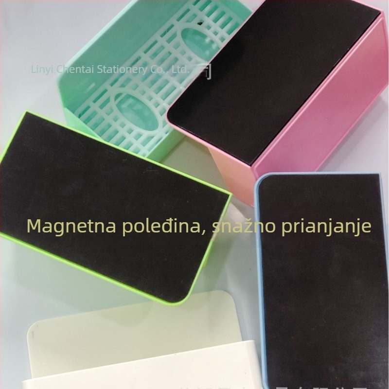Magnetska kutija za pohranu s odjeljcima za gumicu i markere za ploču — lagana i kompaktna