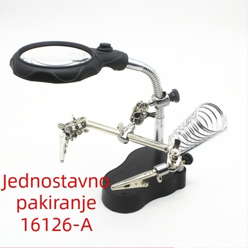 LED stolna lampa sa povećalom i rasvjetom, 3x i 12x uvećanje, za čitanje, elektroničku inspekciju i popravak mobitela