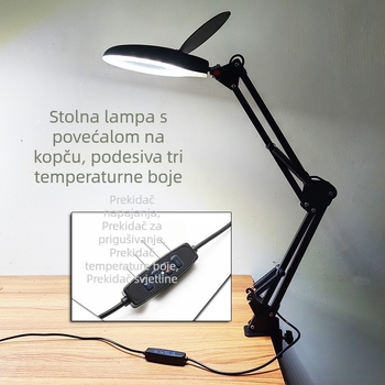 K609 klips LED povećalo – stolna lampa za čitanje, održavanje i zavarivanje