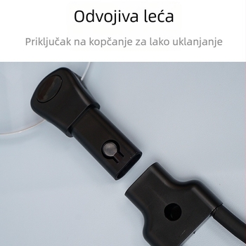 LED povećalo 10x, fleksibilna metalna cijev, prilagodljiv kut, objektiv promjera 110 mm; stolno ili za nošenje oko vrata.