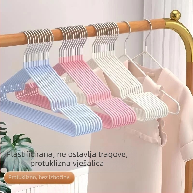 Deblja i produžena vješalica za odjeću za odrasle, protuklizna, dizajn bez šavova