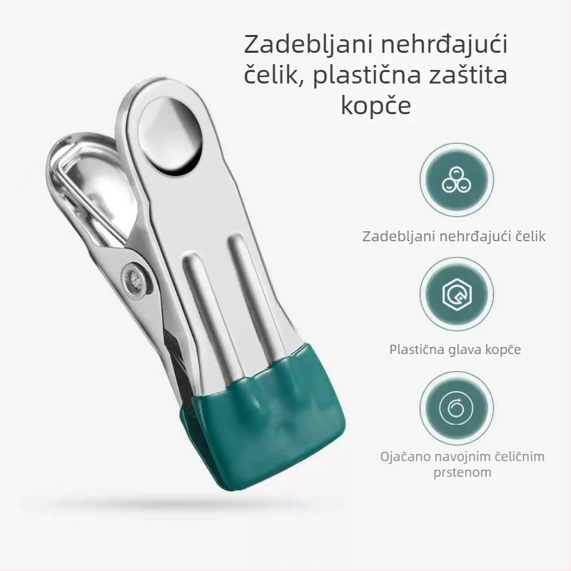 Skupivi zidni držač za čarape od nehrđajućeg čelika, bez bušenja, organizator za čarape i donje rublje, sušenje odjeće kod kuće i u studentskom domu