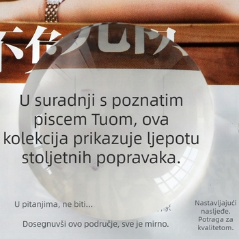 Akrilno povećalo 8x, potpuno optičko, stolna dekoracija, okrugla težina za papir