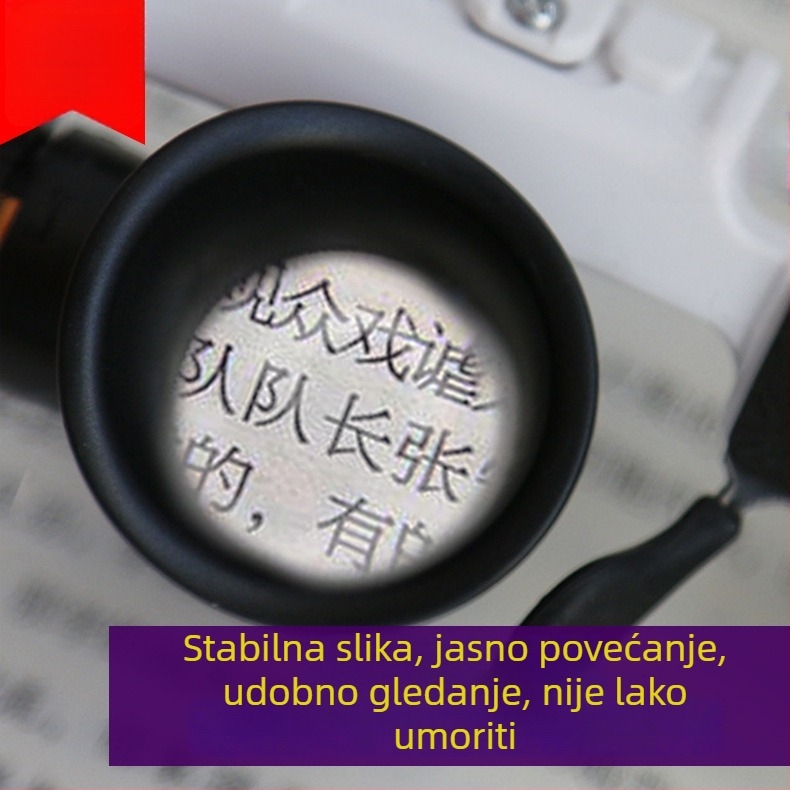 9892H-36 Set zamjenjivih leća, izvlačna glava za nošenje na glavi, LED povećalo za popravak satova i zaštitu očiju
