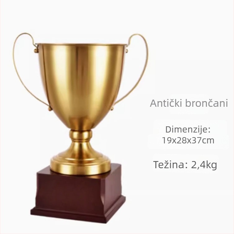 Prilagođeni masivni metalni trofej za e-sportove, košarku i nogomet — nagrada za tim