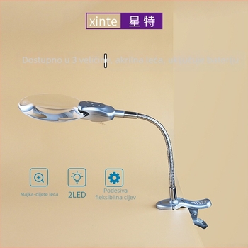 Xingte mikroskop s LED svjetlom, stolni fleksibilni držač cijevi, povećalo tipa S4B-4/S4B-4A/S4B-4B